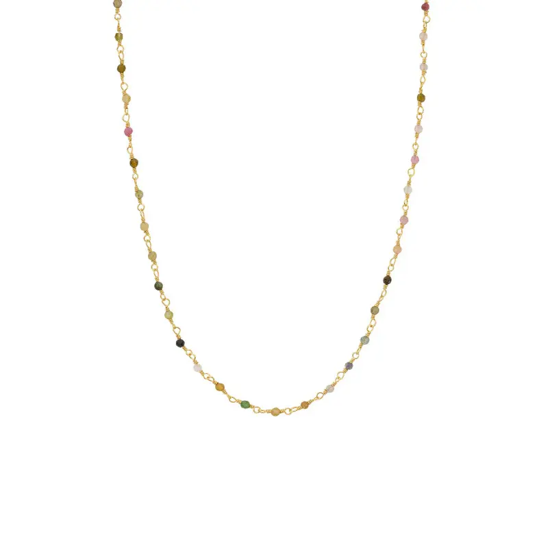 une a une ketting inde tourmalijn
