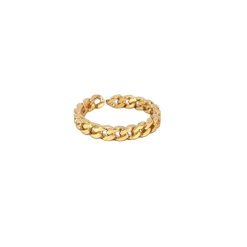 Verstelbare gouden ketting ring