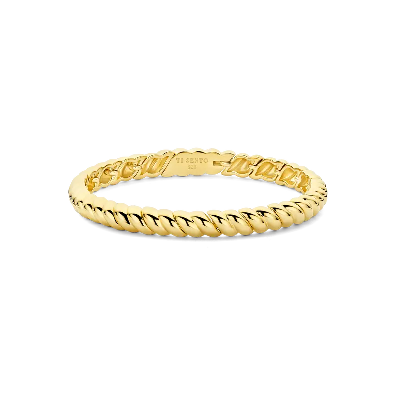 Vintage Geribbelde Bangle