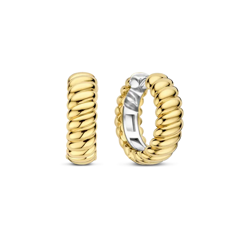Vintage Geribbelde Hoops