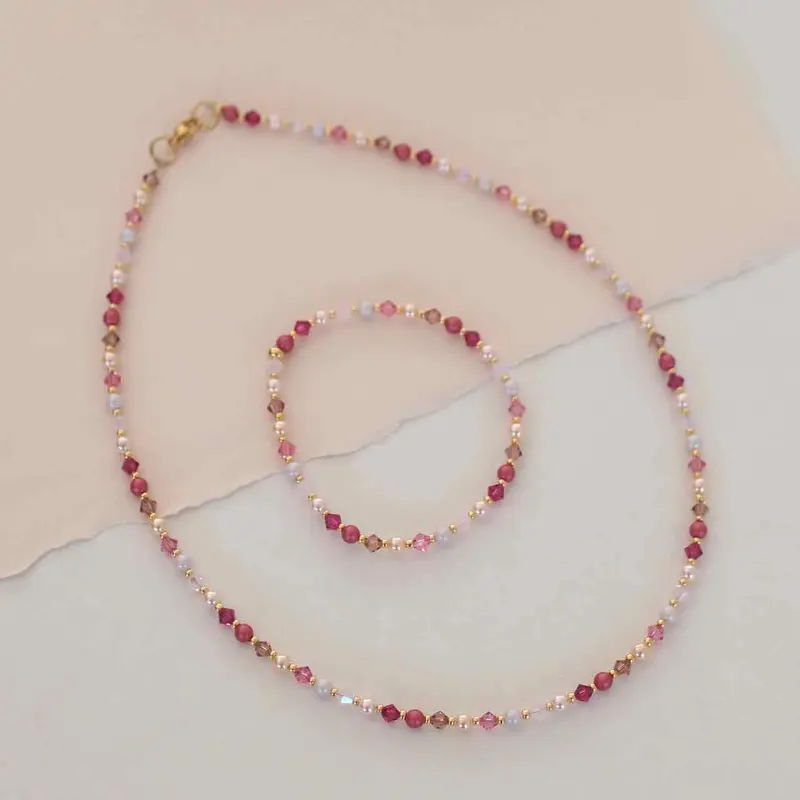 widaro ketting mix pink colours