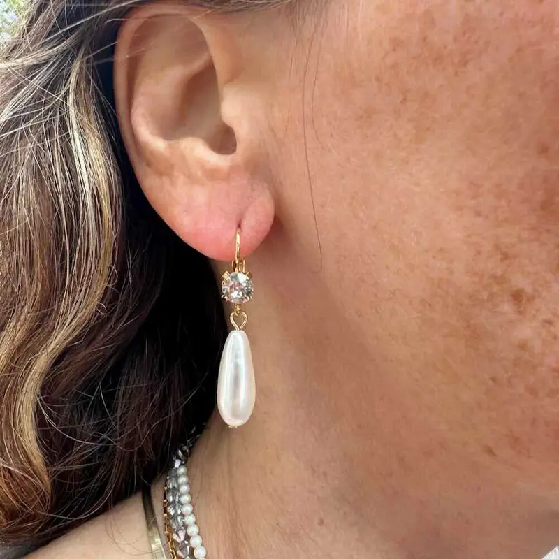 widaro oorbellen pearl drop