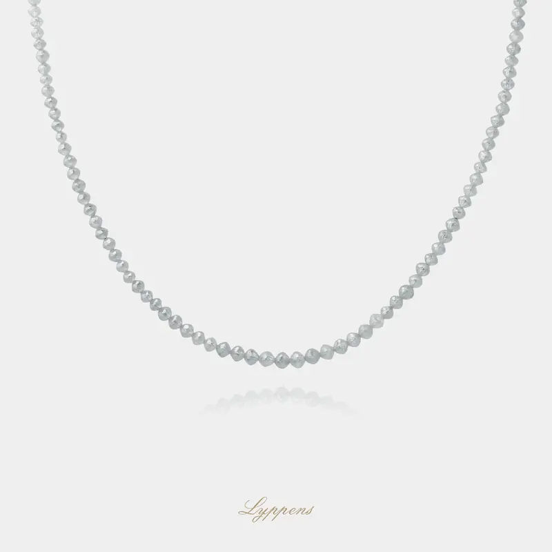 Witgouden diamanten collier