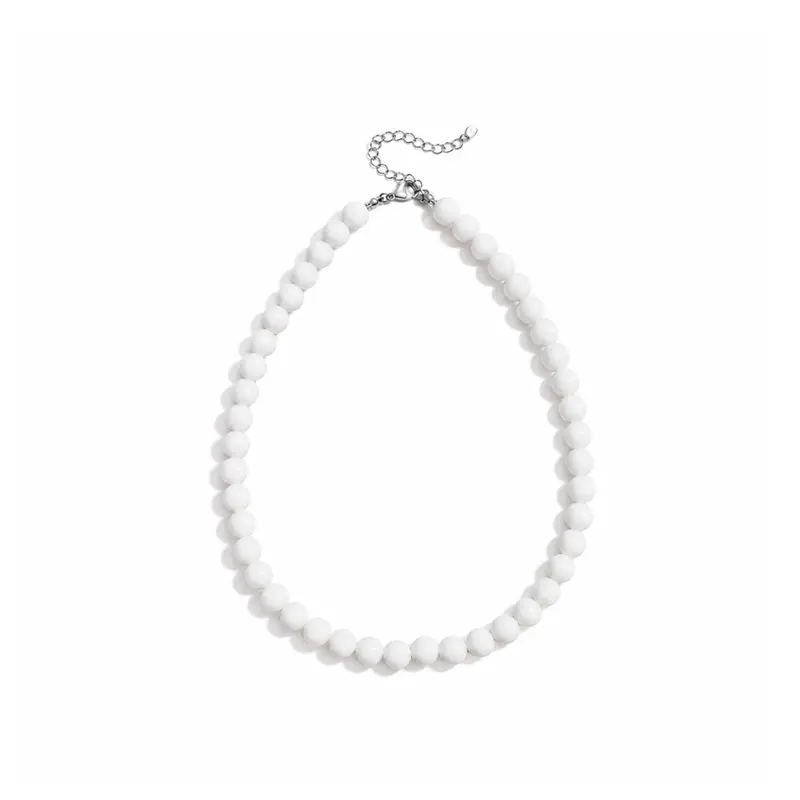 Witte kralenketting Olivia