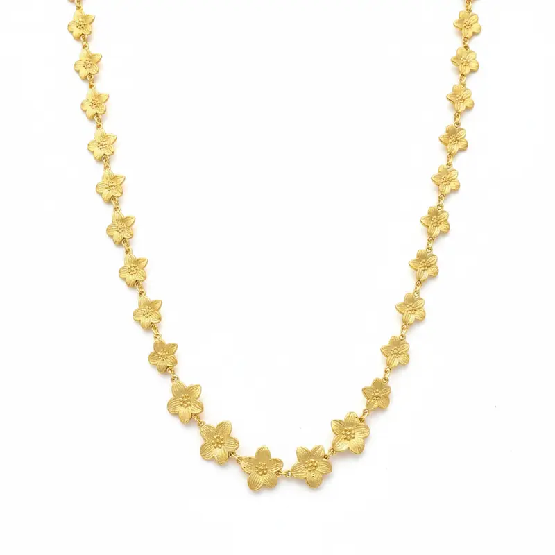 Zara flower statement ketting