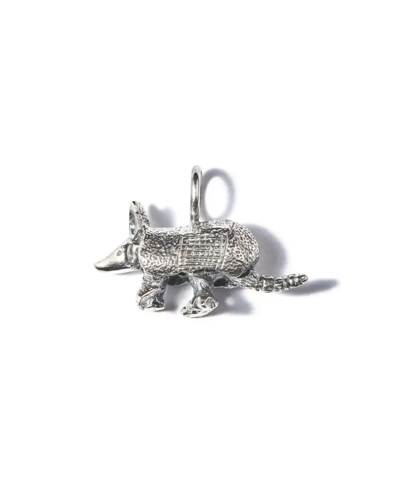 Zilveren armadillo hanger
