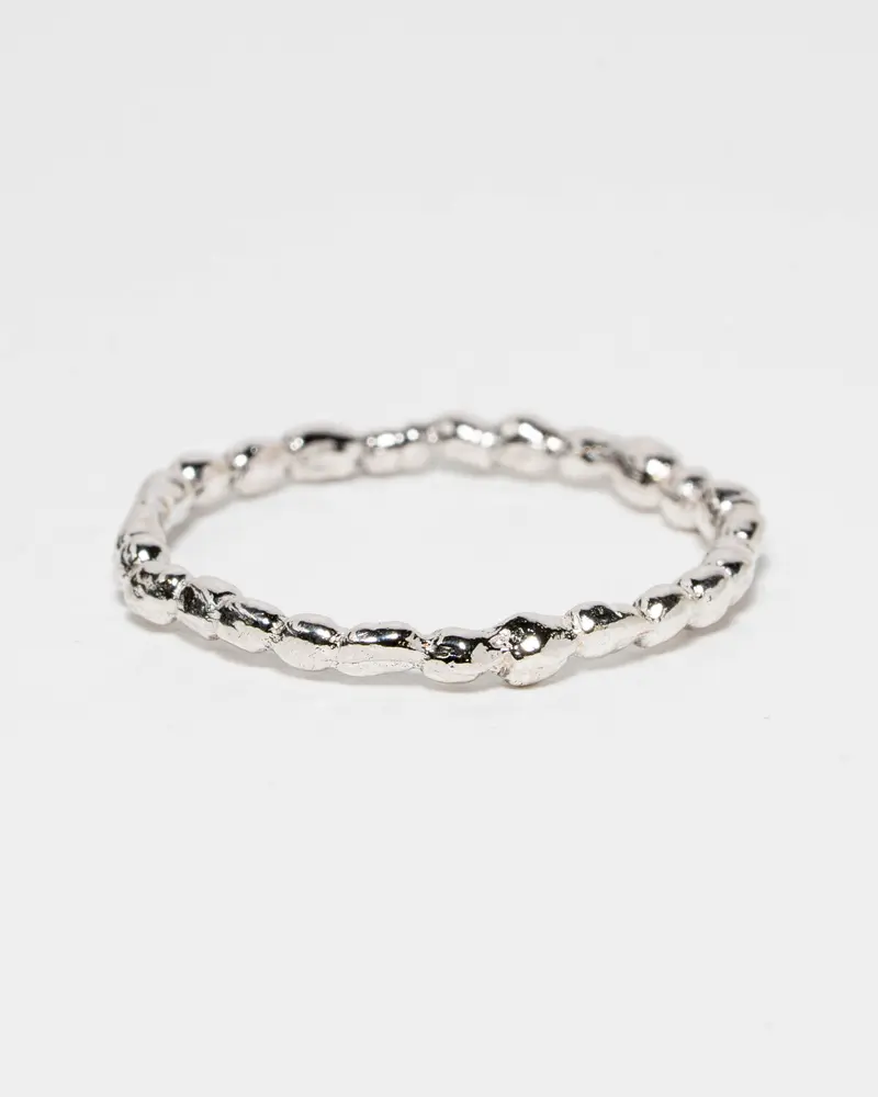 Zilveren ring Pearls