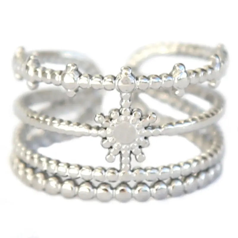 Zilveren ring zon
