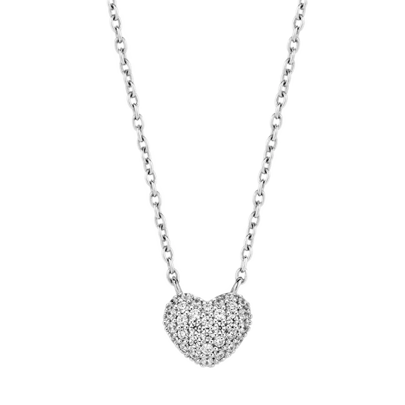 Zirkonia Hartjes Ketting