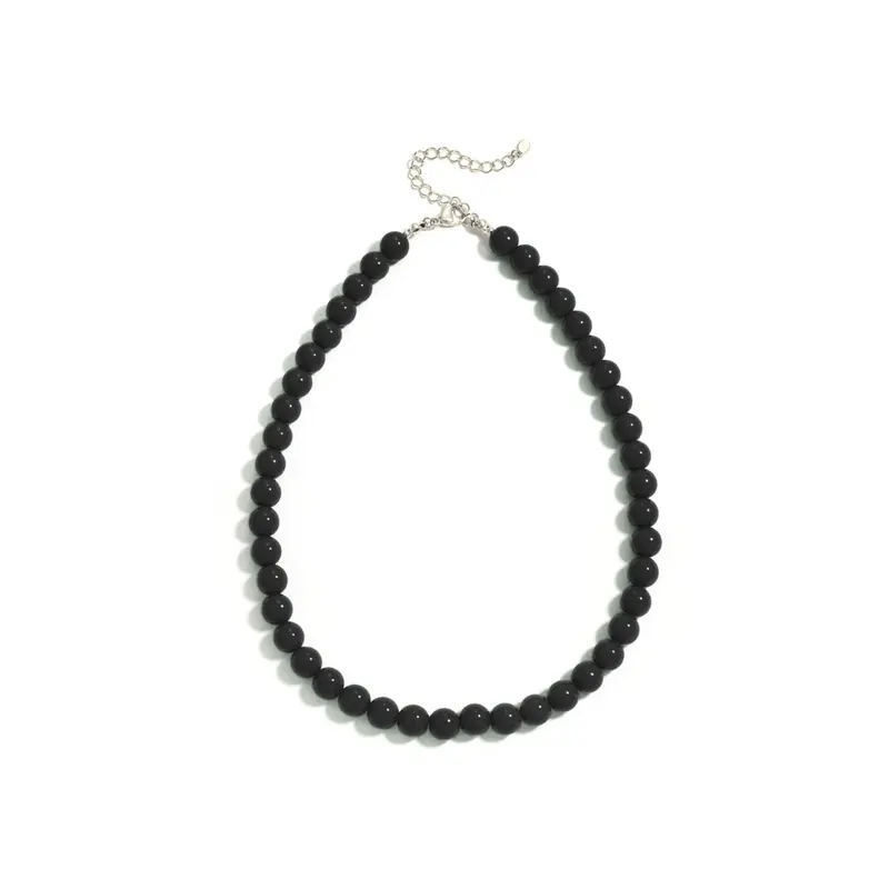 Zwarte kralenketting Olivia